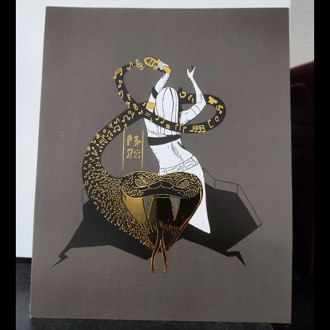 Bastet the Cat Goddess Foil Prints (Bastet the Cat Goddess Foil Print by loreatus)