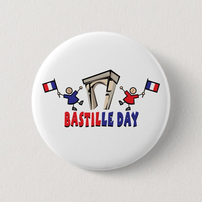 Bastille Day! 6 Cm Round Badge (Front)
