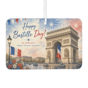 Bastille day Arc de triomphe Paris France firework Car Air Freshener