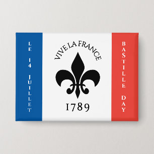 Bastille Day Fleur-de-Lis Tricolore France Flag