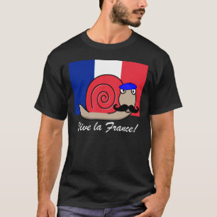 Bastille Day French Snail in a Beret T-Shirt