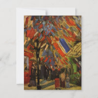 Bastille Day, Paris by Vincent van Gogh Invitation
