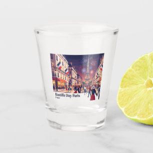 Bastille Day Paris France Shot Glass