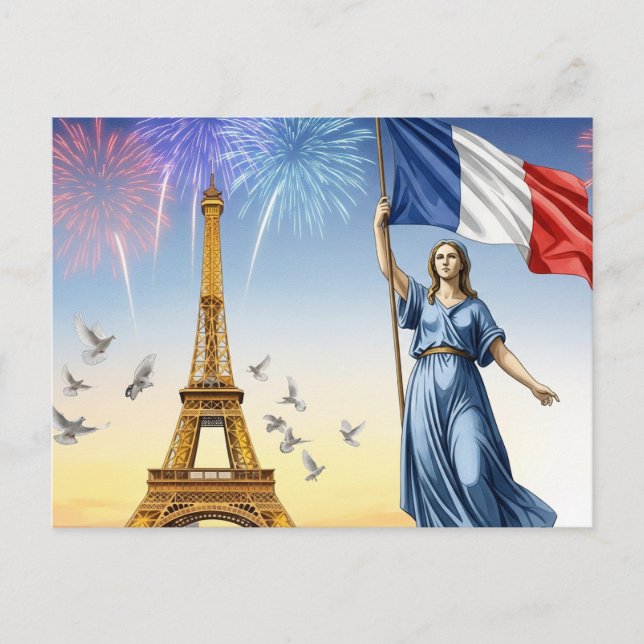Bastille Day  Postcard (Front)
