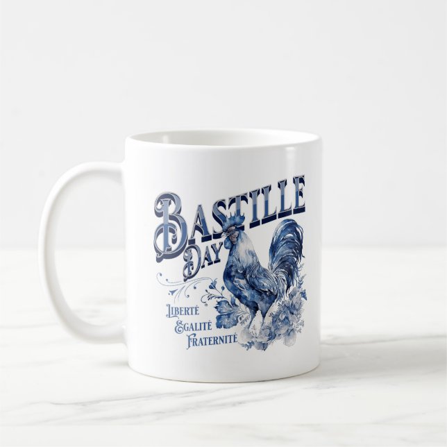 Bastille Day Rooster Coffee Mug (Left)