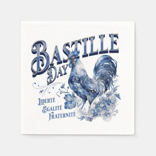 Bastille Day Rooster Napkin