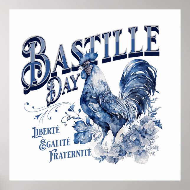 Bastille Day Rooster Poster (Front)