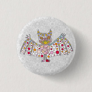 Bat 3 Cm Round Badge