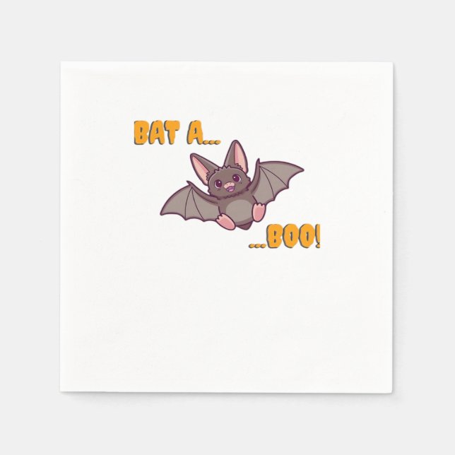 Bat A Boo Cute Bat Napkin (Front)