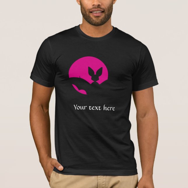 Bat and Moon T-Shirt (Front)