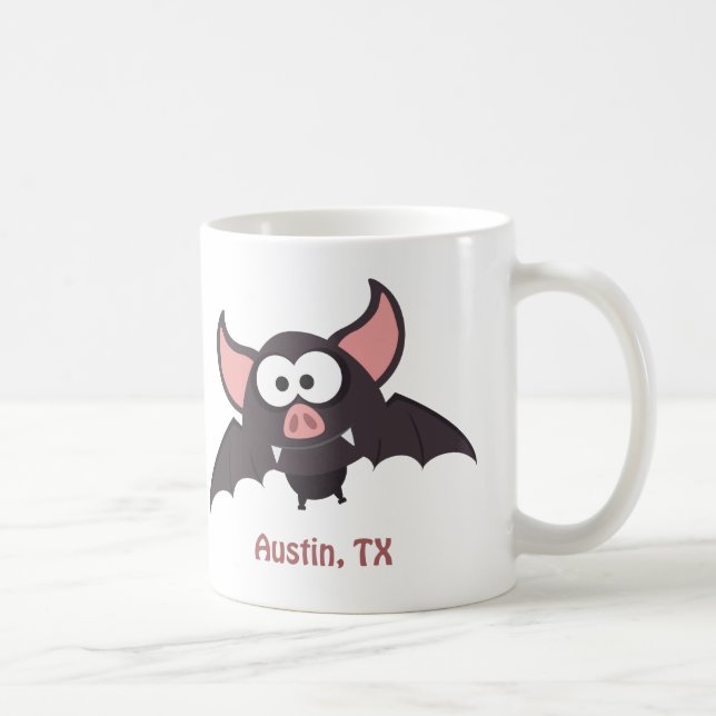Bat - Austin, Texas Coffee Mug (Right)