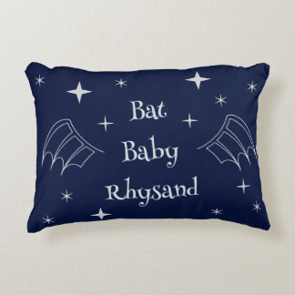 Bat Baby Nursery Accent Pillow Personalised