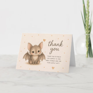 Bat Baby Shower Thank You Card