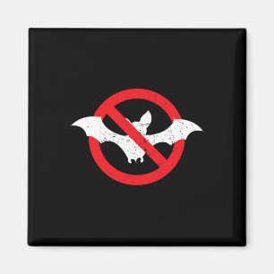 Bat Ban Halloween Vampire Spooky Magnet