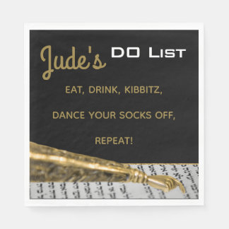 Bat Bar Mitzvah Gold Yad Napkins