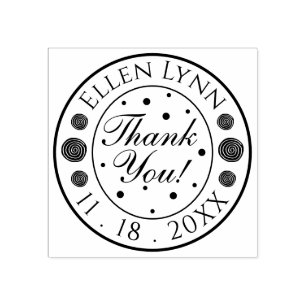 Bat Bar Mitzvah Logo Confetti Inking Rubber Stamp