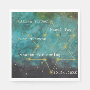 Bat Bar Mitzvah Out of this World 2 Star Napkins