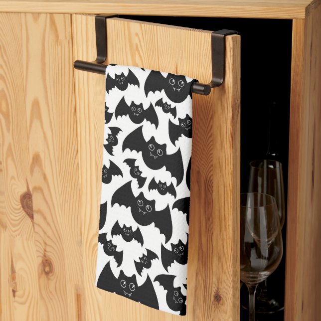 Bat, Bat Tea Towel (Thirds Fold)