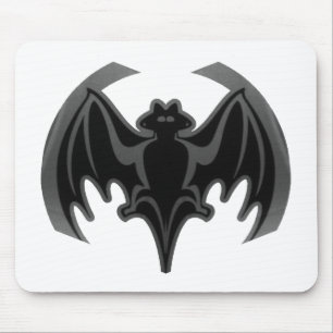 Bat Black Inv The MUSEUM Zazzle Gifts Mouse Mat