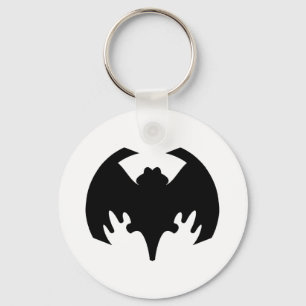 Bat Black The MUSEUM Zazzle Gifts Key Ring