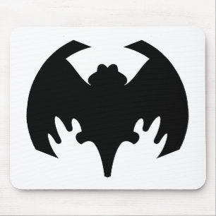Bat Black The MUSEUM Zazzle Gifts Mouse Mat