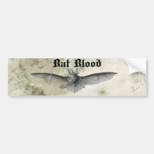 Bat Blood Halloween Car Bumper Sticker