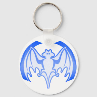 Bat Blue Inv The MUSEUM Zazzle Gifts Key Ring