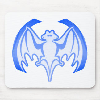 Bat Blue Inv The MUSEUM Zazzle Gifts Mouse Mat