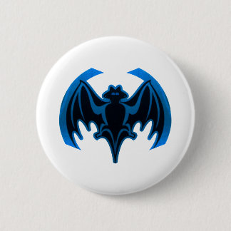 Bat Blue The MUSEUM Zazzle Gifts 6 Cm Round Badge