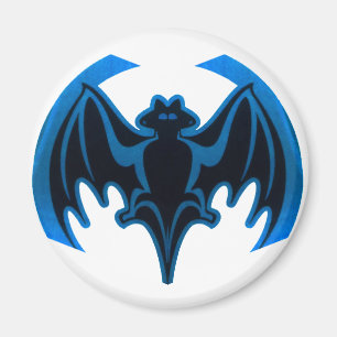Bat Blue The MUSEUM Zazzle Gifts Magnet