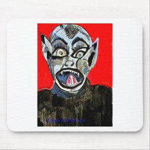 Bat Boy Scream by Katie Pfeiffer Mouse Mat