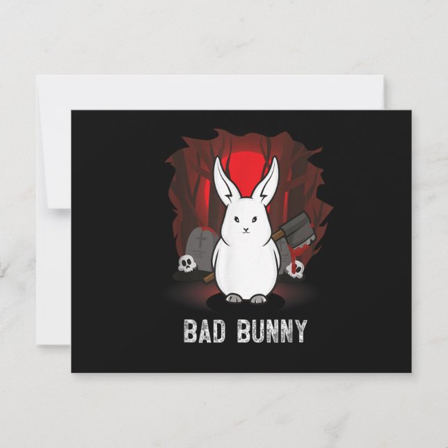  Bat Bunny Invitation (Front)