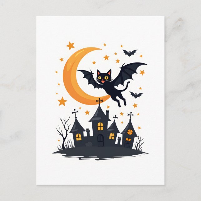 Bat-Cat Flight Patrol Postcard (Front)