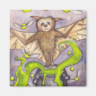 Bat & Cauldron Magnet