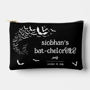 Bat-chelorette Halloween Themed Bachelorette Party Accessory Pouch