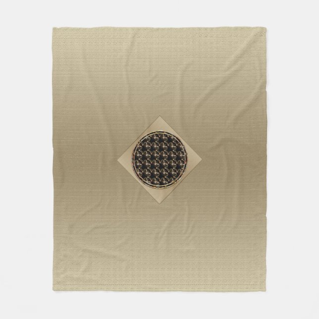 Bat Chinese Symbol Fleece Blanket (Front)