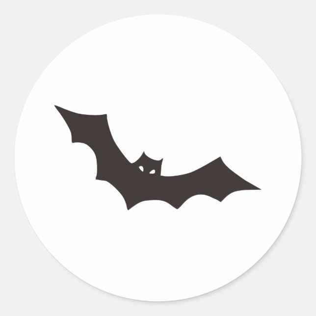 Bat Classic Round Sticker (Front)