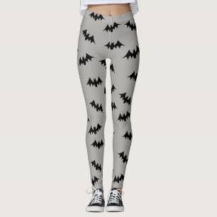 Bat Confetti Leggings Black/Grey