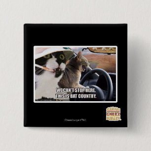 Bat country 15 cm square badge