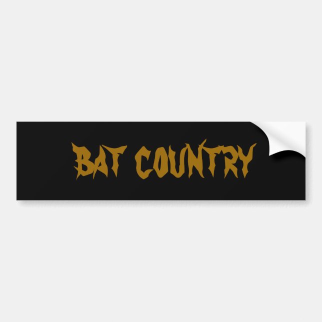 bat country bumper sticker (Front)