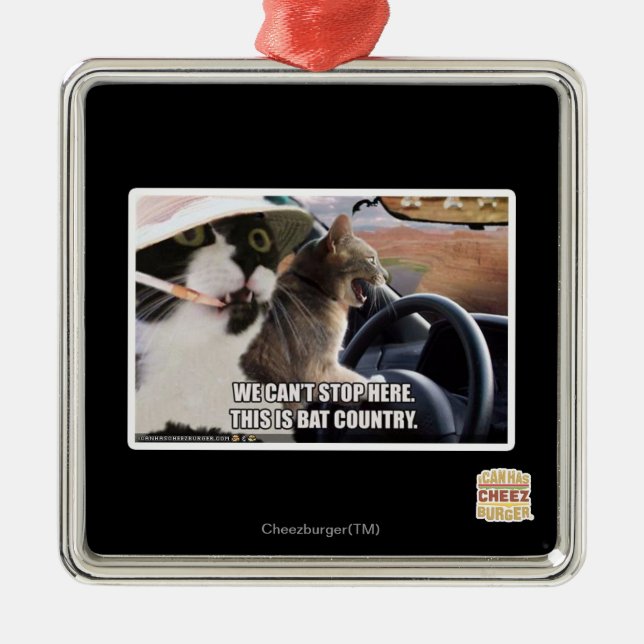 Bat country metal tree decoration (Front)