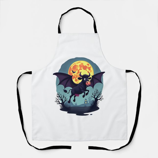 Bat Cow at Midnight Apron (Front)