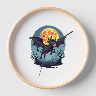 Bat Cow at Midnight Clock