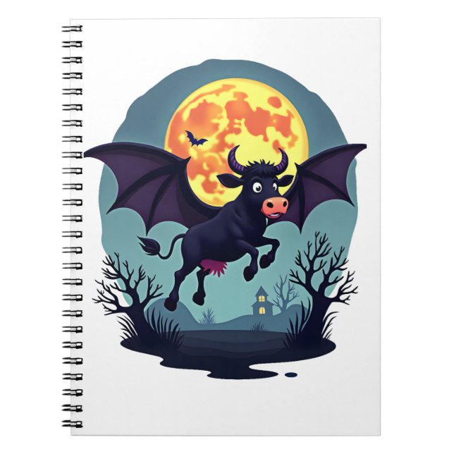 Bat Cow at Midnight Notebook (Front)