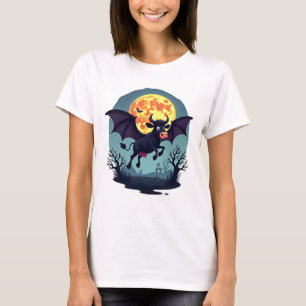 Bat Cow at Midnight T-Shirt