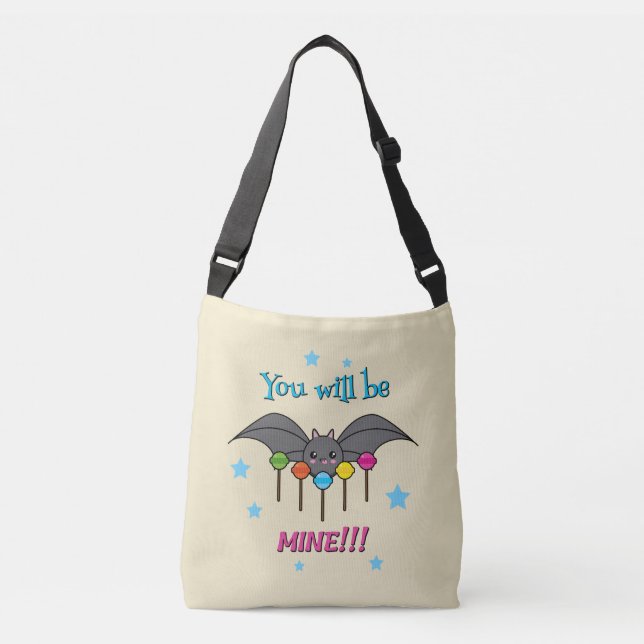 Bat Craving Lollipops - You Will Be Mine Crossbody Bag (Front)