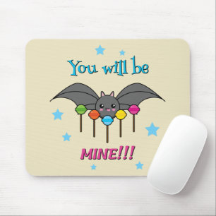 Bat Craving Lollipops - You Will Be Mine Mouse Mat