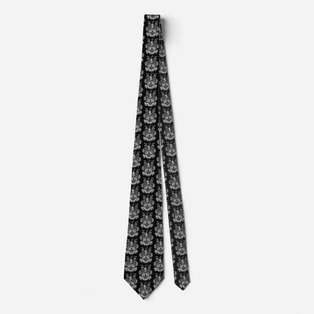 Bat Crest Grey - Tie #2 (Front)