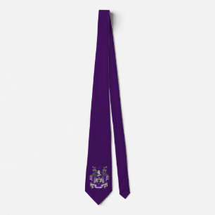 Bat Crest Purple - Tie
