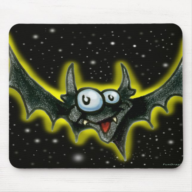 Bat - Customised Mouse Mat (Front)